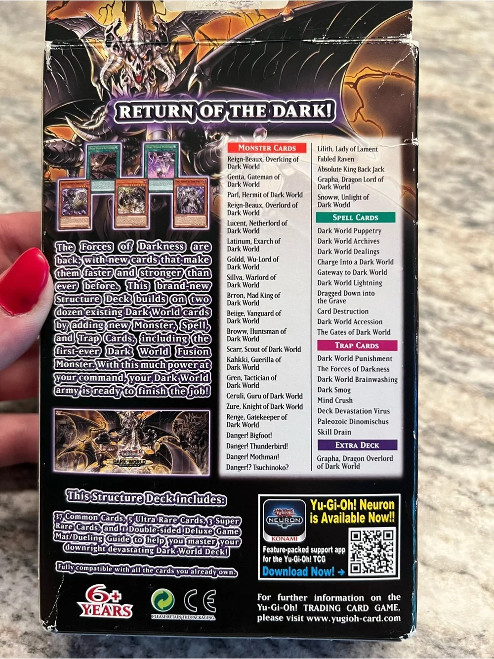 Yu-Gi-Oh! Dark World Structure Trading Cards Deck NIB